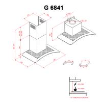 Витяжка кухонна PERFELLI G 6841 W Diawest