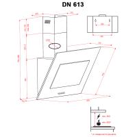 Витяжка кухонна PERFELLI DN 613 IV Diawest