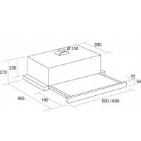 Витяжка кухонна PYRAMIDA TL 50 (1100) IX Diawest