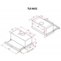 Витяжка кухонна PERFELLI TLS 6632 W LED Diawest