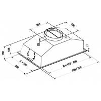 Витяжка кухонна Eleyus Modul 1200 LED SMD 70 IS Diawest