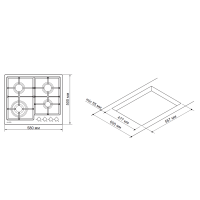 Варочна поверхня PYRAMIDA PFX 648 T IX Diawest