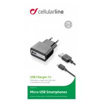 Зарядное устройство CellularLine ACHUSBKITMICROUSB2 Diawest