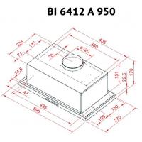 Витяжка кухонна PERFELLI BI 6412 A 950 I LED Diawest