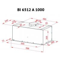 Витяжка кухонна PERFELLI BI 6512 A 1000 W LED Diawest