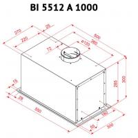 Витяжка кухонна PERFELLI BI 5512 A 1000 I LED Diawest