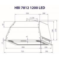 Витяжка кухонна MINOLA HBI 7812 BL 1200 LED Diawest