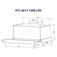 Витяжка кухонна MINOLA HTL 6612 I 1000 LED Diawest