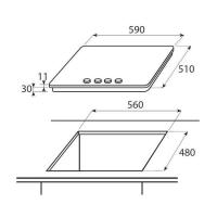 Варильна поверхня Whirlpool AKR 351/IX Diawest