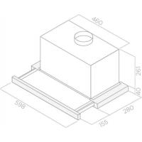 Вытяжка кухонная Elica ELITE 26 PB IX/A/60 Diawest