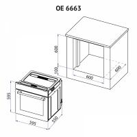 Духовка MINOLA OE 6663 WH Diawest