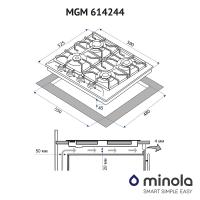 Варильна поверхня MINOLA MGM 614244 WH Diawest