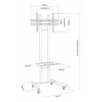 Стійка презентаційна для плазм та ЖК CHARMOUNT CT-FTVST115А Diawest