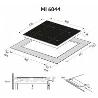 Варильна поверхня MINOLA MI 6044 GOLD Diawest