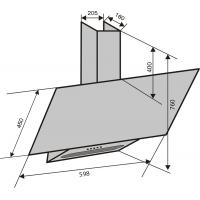 Витяжка кухонна VENTOLUX MIRROR 60 BG/X (750) PB Diawest