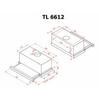 Витяжка кухонна PERFELLI TL 6612 IV LED Diawest