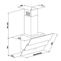 Витяжка кухонна Eleyus Fiona 1000 60 WH Diawest