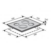 Варильна поверхня VENTOLUX VI 64 TC WH Diawest