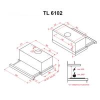 Витяжка кухонна PERFELLI TL 6102 I Diawest