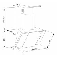 Витяжка кухонна Eleyus Vesta A 1200 LED SMD 60 BG Diawest