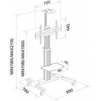 Стойка презентационная для плазм и ЖК CHARMOUNT CT-FTVS-T15 Diawest