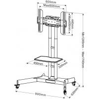 Стойка презентационная для плазм и ЖК CHARMOUNT CT-FTVS-T8 Diawest