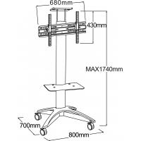 Стойка презентационная для плазм и ЖК CHARMOUNT CT-FTVS-T17 Diawest