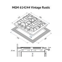 Варочная поверхность MINOLA MGM 614244 IV Vintage Rustic Diawest