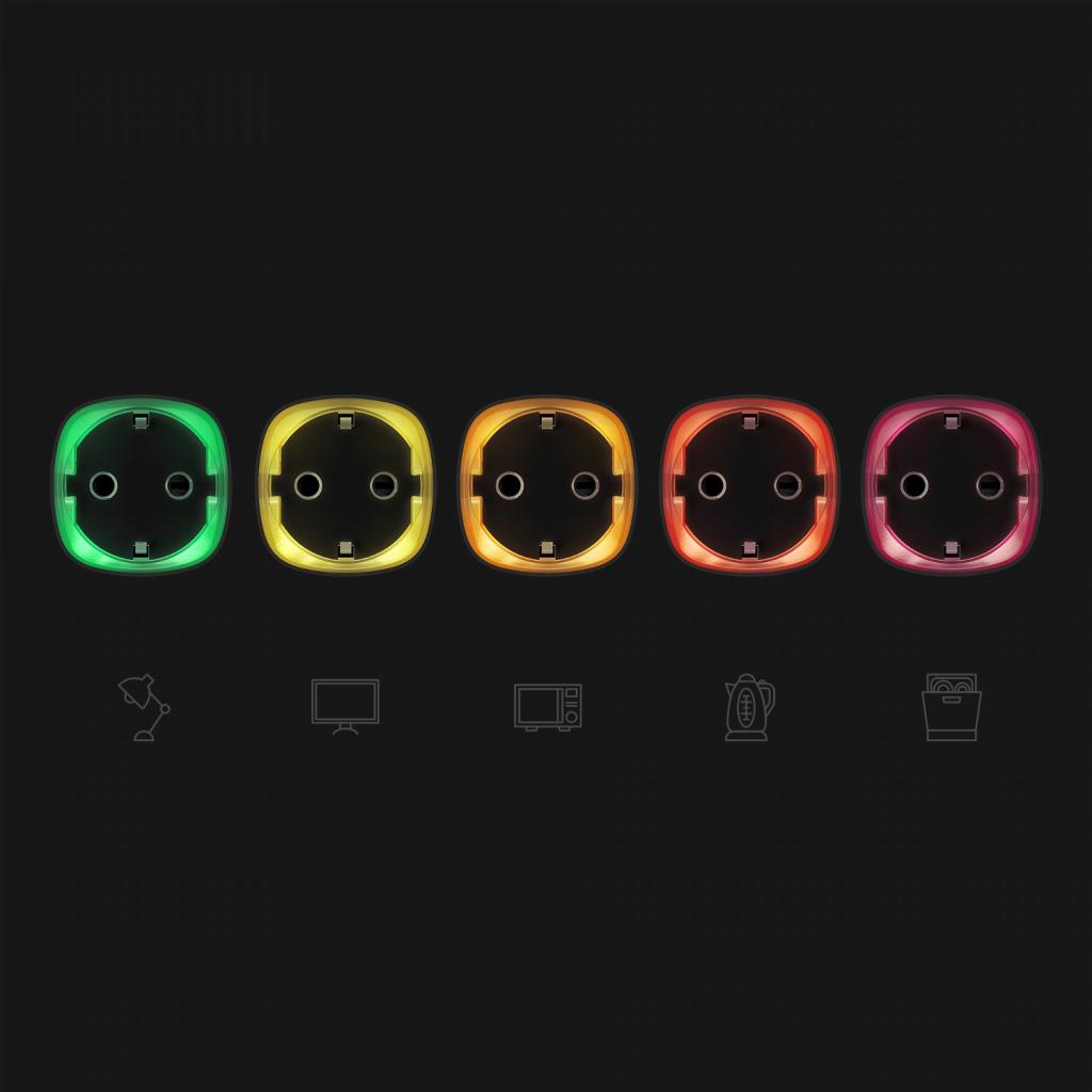 Умная розетка Ajax Socket /чорна Diawest