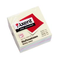 Бумага для заметок Axent with adhesive layer 75x75мм,450sheets,pastel colors mix (2324-00-А) Diawest