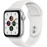 Смарт-годинник Apple Watch SE GPS, 44mm Silver Aluminium Case with White Sport Ba (MYDQ2UL/A) Diawest