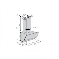 Витяжка кухонна VENTOLUX ROMANIA 60 WH (750) PB Diawest
