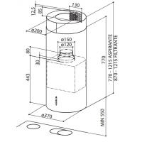 Витяжка кухонна FABER CYLINDRAIS./4EV8XA37FABERDE Diawest