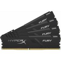 Модуль пам'яті для комп'ютера DDR4 128GB (4x32GB) 3200 MHz HyperX Fury Black Kingston (HX432C16FB3K4/128) Diawest