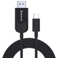 Перехідник USB Type-C to HDMI 1.8m CHD-180 4K 60Hz REAL-EL (EL123500044) Diawest