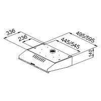 Вытяжка кухонная PYRAMIDA MHX 50 IX Diawest