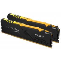 Модуль пам'яті для комп'ютера DDR4 32GB (2x16GB) 2666 MHz HyperX Fury RGB Kingston (HX426C16FB4AK2/32) Diawest