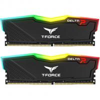 Модуль пам'яті для комп'ютера DDR4 16GB (2x8GB) 3200 MHz T-Force Delta Black ARGB Team (TF3D416G3200HC16CDC01) Diawest