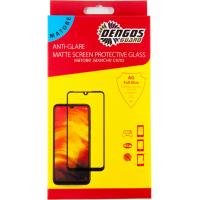 Скло захисне DENGOS Full Glue Matte Samsung Galaxy A12 (A125), black frame (TGFG-MATT-34) Diawest