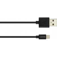 Дата кабель USB 2.0 AM to Lightning 1.0m MFI Black CANYON (CNS-MFICAB01B) Diawest