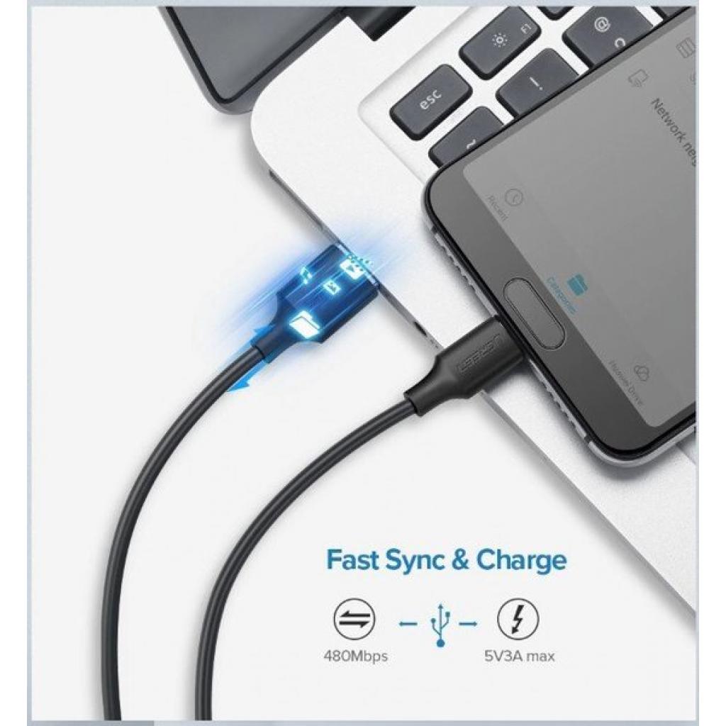 Дата кабель USB 2.0 AM to Type-C 2.0m US287 Black UGREEN (60118) Diawest