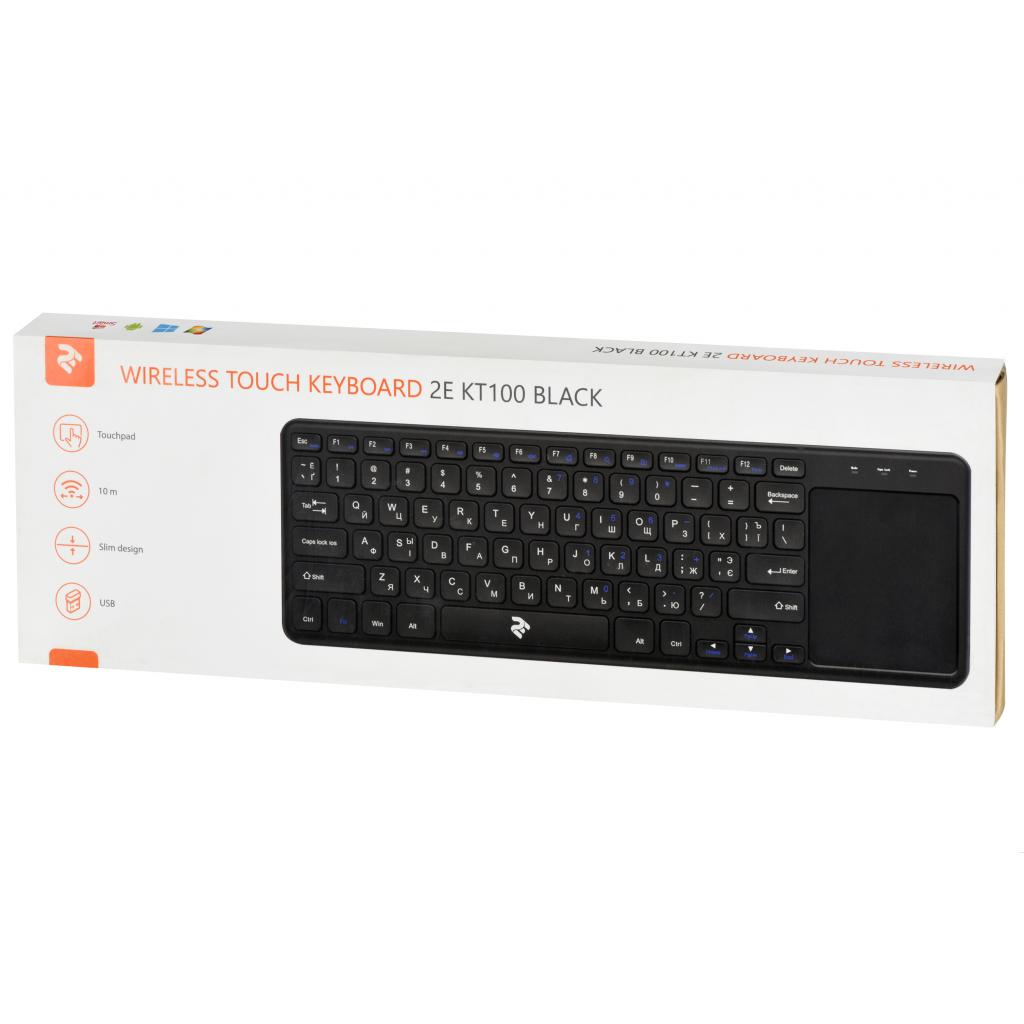 Клавіатура 2E KT100 Touch Wireless Black (2E-KT100WB) Diawest