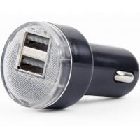 Зарядний пристрій EnerGenie USB 2.1A black (EG-U2C2A-CAR-02) Diawest
