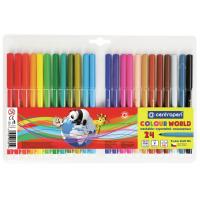 Фломастеры Centropen 7550/24 COLOUR WORLD, 24 colors (7550/24 ТП) Diawest