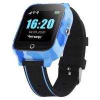 Смарт-часы GoGPS T01 телефон-часы, Термометр Blue (T01BL) Diawest