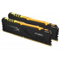 Модуль пам'яті для комп'ютера DDR4 32GB (2x16GB) 3466 MHz HyperX Fury RGB Kingston (HX434C17FB4AK2/32) Diawest