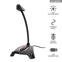 Мікрофон Trust GXT 215 Zabi LED-Illuminated USB Gaming Black (23800) Diawest