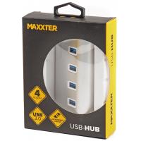 Концентратор Maxxter USB 3.0 Type-A 4 ports silver (HU3A-4P-01) Diawest