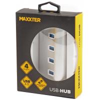 Концентратор Maxxter USB 3.0 Type-A 4 ports silver (HU3A-4P-01) Diawest