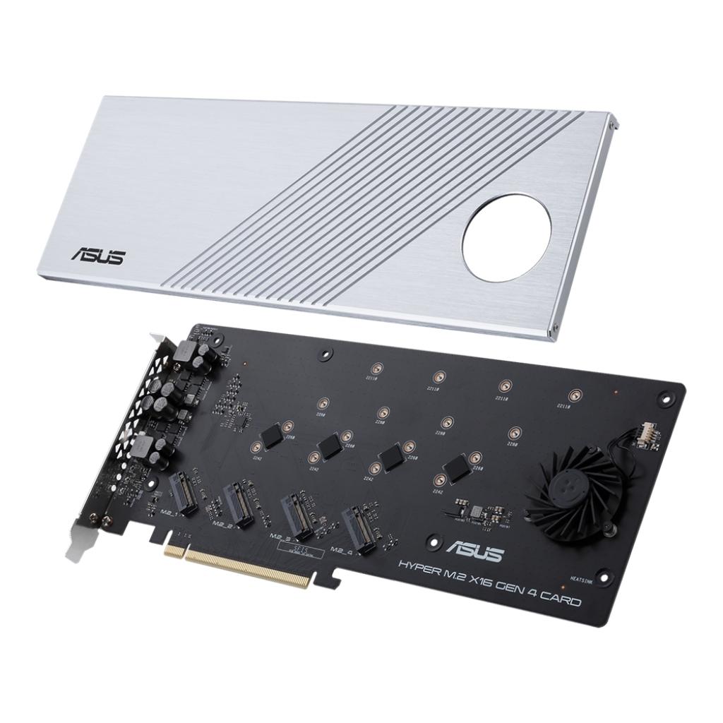 Адаптер ASUS Hyper M.2 X16 PCIe 3.0 X4 Expansion Card GEN 4 (90MC08A0-M0EAY0) Diawest